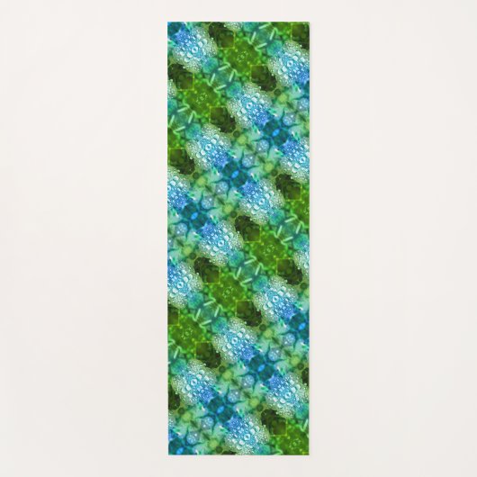 Clover Ikat Pouf x GL Yogamatte (Vorderseite)