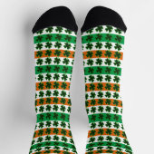 Clover Irish Stripes St. Patrick's Day Socken (Oben)