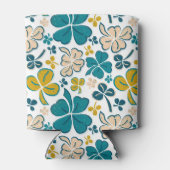 Clover Kleeblatt Green Pattern St Patrick`s Day Dosenkühler (Rückseite)