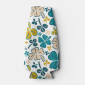Clover Kleeblatt Green Pattern St Patrick`s Day Flaschenkühler (Vorderseite)