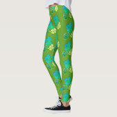Clover Kleeblatt Green Pattern St Patrick`s Day Leggings (Links)