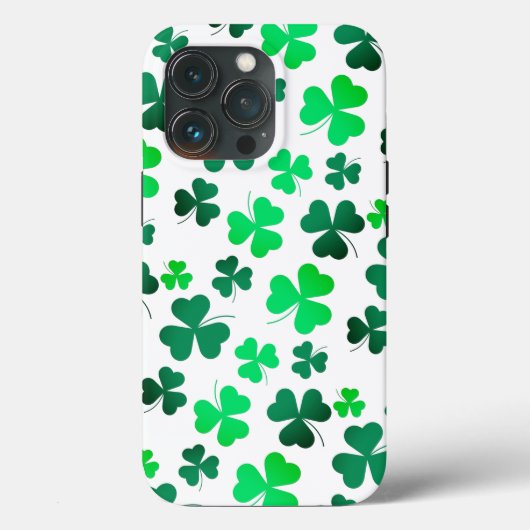 Clover Kleeblatt Ireland Irish St Patrick's Day Case-Mate iPhone Hülle (Rückseite)