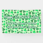 Clover Kleeblatt Irish Party St Patrick's Day Text Banner (Horizontal)