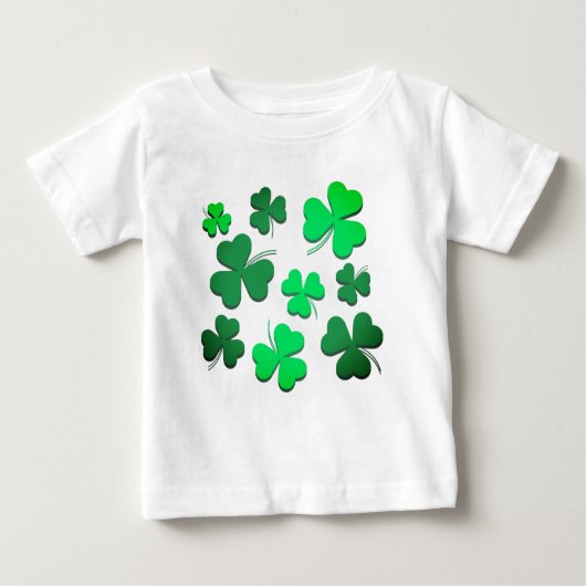 Clover Kleeblatt Irland Irish St Patricks Day Baby T-shirt (Vorderseite)