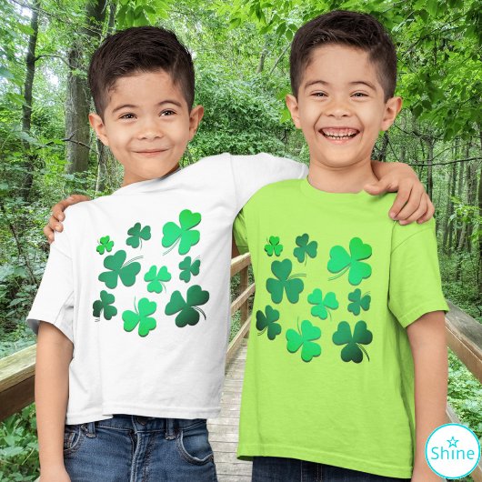 Clover Kleeblatt Leaf Niedlich St Patrick's Day Ir T-Shirt
