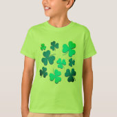Clover Kleeblatt Leaf Niedlich St Patrick's Day Ir T-Shirt (Vorderseite)
