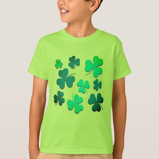 Clover Kleeblatt Leaf Niedlich St Patrick's Day Ir T-Shirt (Vorderseite)