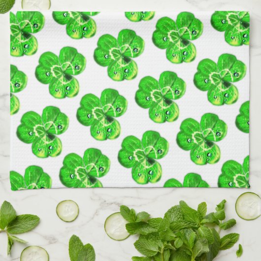 Clover Leaf Küchentuch (Gefaltet)