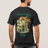 Clover Lovers Pizza St. Patrick’s Day T-Shirt (Rückseite)