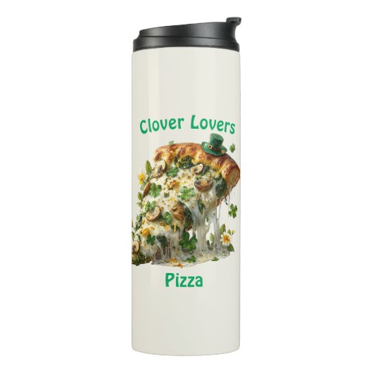 Clover Lovers Pizza St. Patrick’s Day Thermosbecher (Nach links gedreht)