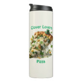 Clover Lovers Pizza St. Patrick’s Day Thermosbecher (Nach rechts gedreht)