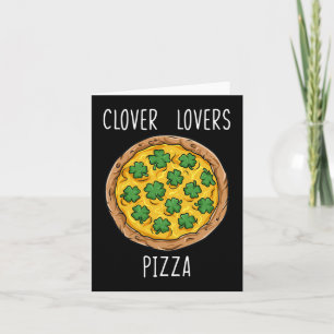 Clover Lovers Pizza St Patrick's Day Spaß Jungen M Karte