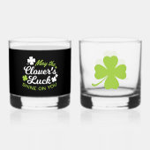 Clover Luck Charm: Der Luck Shine der Klee Whiskyglas (Rückseite)