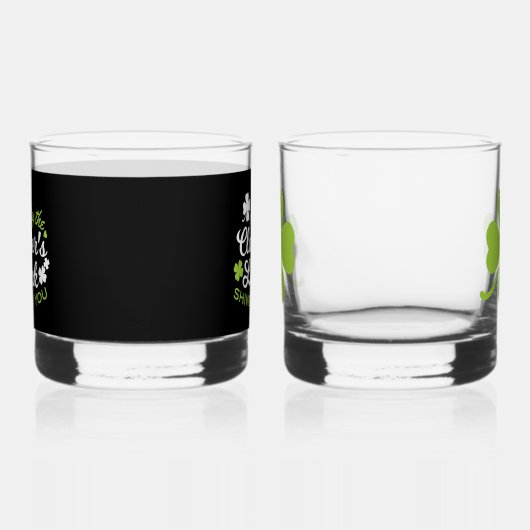 Clover Luck Charm: Der Luck Shine der Klee Whiskyglas (Links)