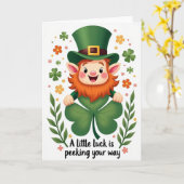 Clover Luck Scene Greats Card Karte (Gelbe Blume)