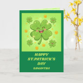 Clover Magic St. Patrick’s Day Karte (Gelbe Blume)