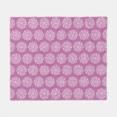 Clover Mandala Fleecedecke (Vorderseite (Horizontal))