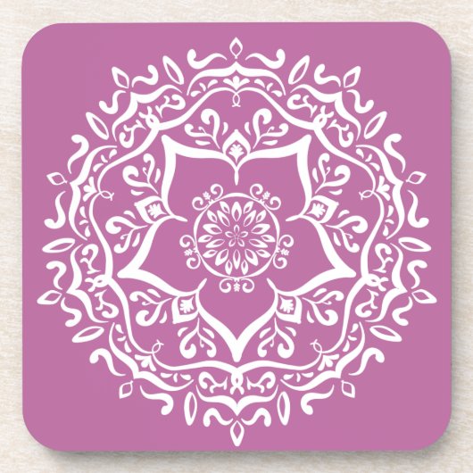 Clover Mandala Getränkeuntersetzer (Vorderseite)