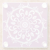 Clover Mandala Glasuntersetzer (Rückseite)