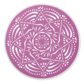 Clover Mandala Keramikknauf (Vorderseite)