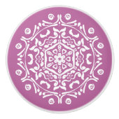 Clover Mandala Keramikknauf (Vorderseite)