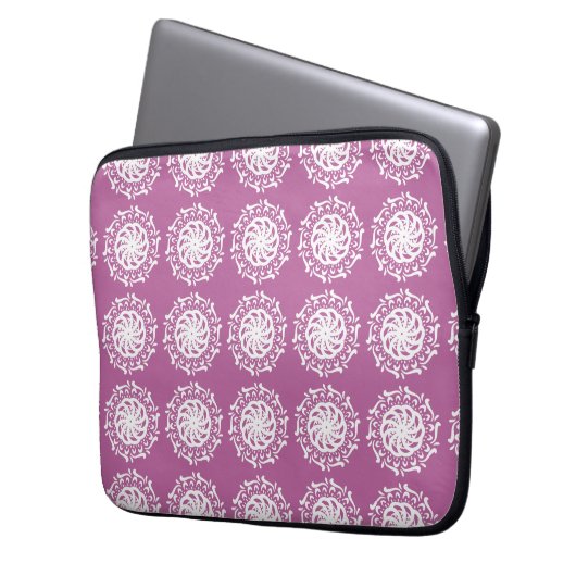 Clover Mandala Laptopschutzhülle (Vorderseite Links)