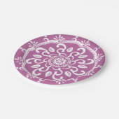Clover Mandala Pappteller (Schrägansicht)