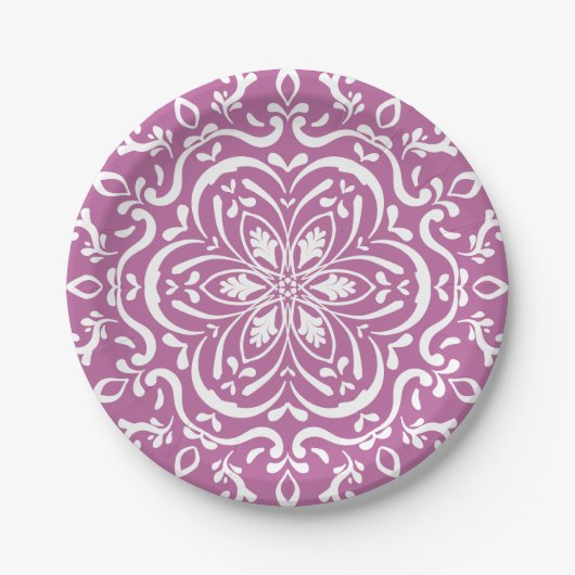 Clover Mandala Pappteller (Vorderseite)