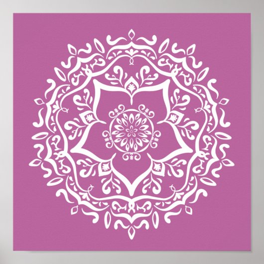 Clover Mandala Poster (Vorne)
