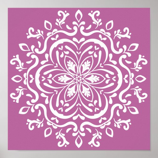 Clover Mandala Poster (Vorne)