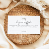 CLOVER Modern Pine Tree Baby Diaper Raffekarte Platzkarte