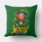 Clover Money Energy – Lucky Leprechaun - almofada Kissen (Vorderseite)