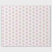 Clover Moroccan Quatrefoil in Pink and Green Geschenkpapier (Flach)