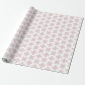 Clover Moroccan Quatrefoil in Pink and Green Geschenkpapier (Ungerollt)
