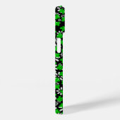 Clover-Muster 01w Black BG Case-Mate iPhone Hülle (Rückseite / Rechts)