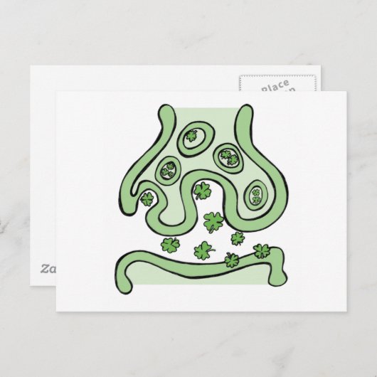 Clover Neurotransmitter Postkarte (Vorne/Hinten)