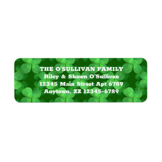 Clover Pattern Lucky Green Botanisch Irish