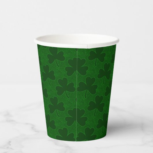 Clover Pattern Paper Cup Pappbecher (Rechts)