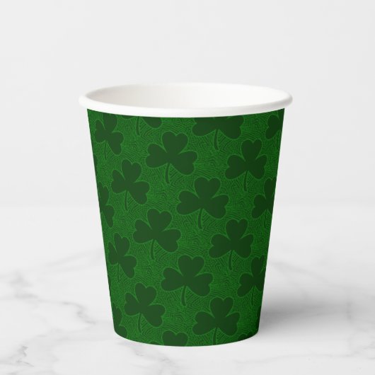 Clover Pattern Paper Cup Pappbecher (Vorderseite)