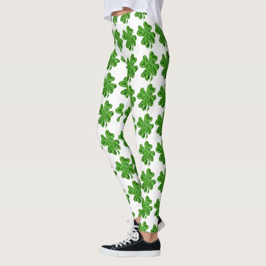 Clover Pattern St. Patrick's Day Leggings (Links)