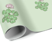 Clover Pflanze Blume Grüne Elegante Geschenkpapier (Rolleneckpunkt)
