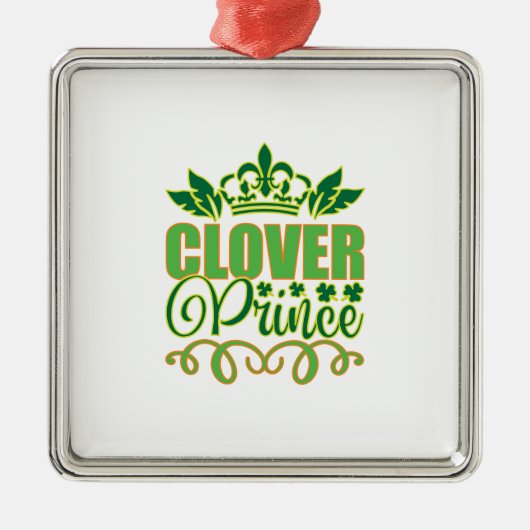 Clover Prince Ornament Aus Metall (Vorne)