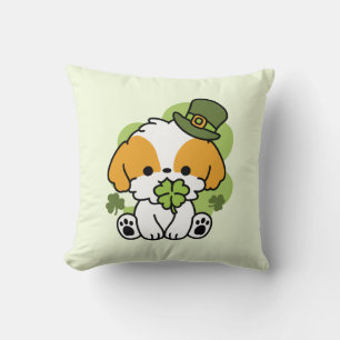 Clover Pup Liebe - St. Patrick's Day Dog Design Kissen