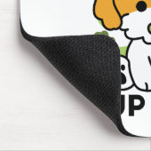 Clover Pup Liebe - St. Patrick's Day Dog Design Mousepad (Ecke)
