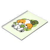 Clover Pup Liebe - St. Patrick's Day Dog Design Notizblock (Linke Seite)