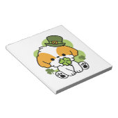 Clover Pup Liebe - St. Patrick's Day Dog Design Notizblock (angewinkelt)