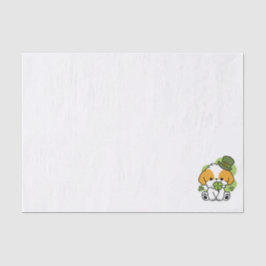 Clover Pup Liebe - St. Patrick's Day Dog Design Seidenpapier