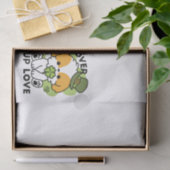 Clover Pup Liebe - St. Patrick's Day Dog Design Seidenpapier (Geschenk)