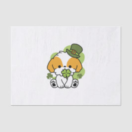 Clover Pup Liebe - St. Patrick's Day Dog Design Seidenpapier