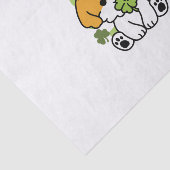 Clover Pup Liebe - St. Patrick's Day Dog Design Seidenpapier (Ausschnitt)
